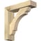 Ekena Millwork Olympic Block Rough Sawn Bracket w/ Offset Brace, Douglas Fir, 4"W x 14"D x 14"H BKT0402X14X14OLY05RDF - alternate 1